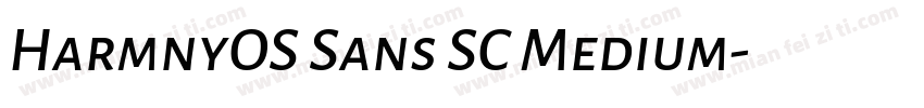 HarmnyOS Sans SC Medium字体转换